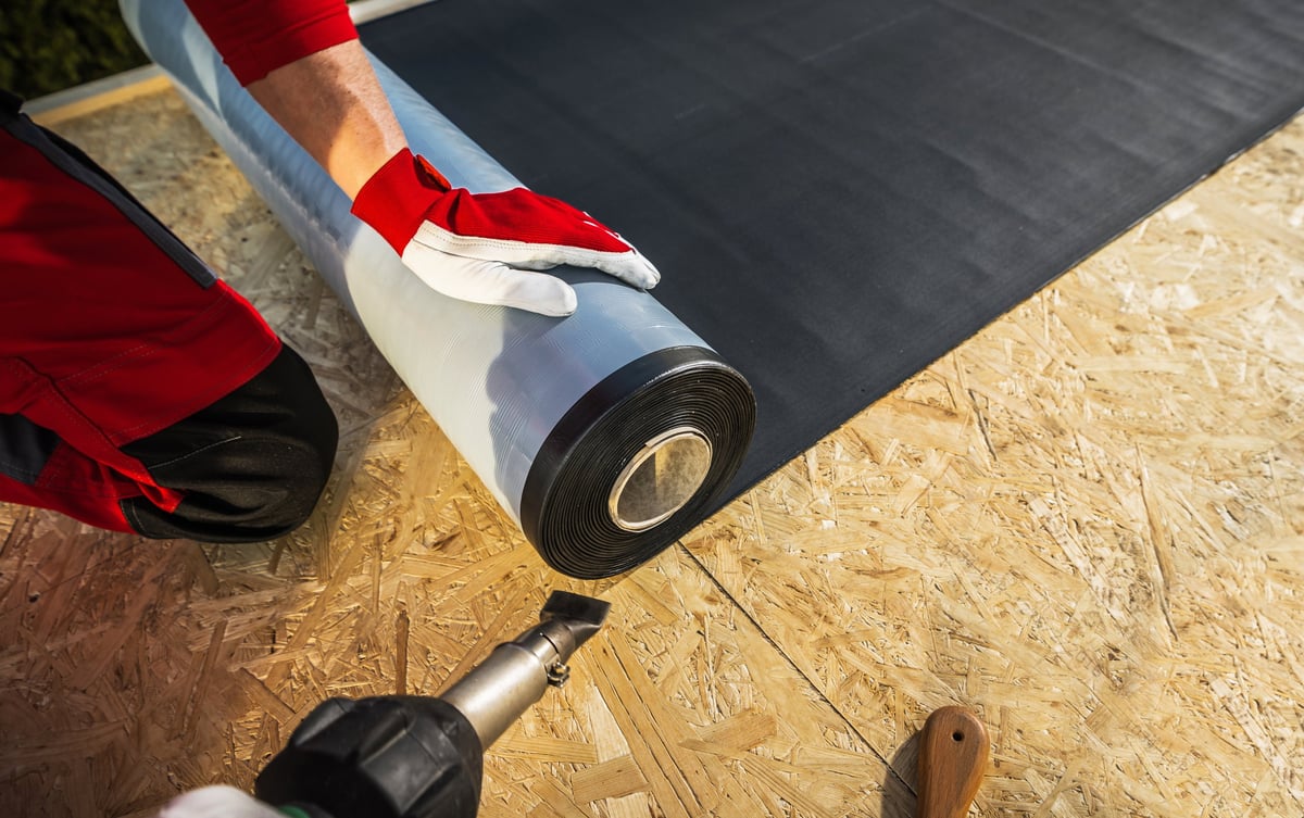 EPDM rubber roofing membrane