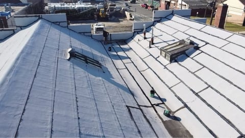 Roof coating completed