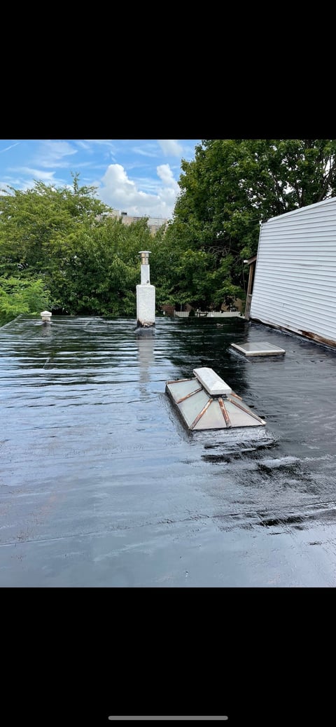 Commercial flat roof